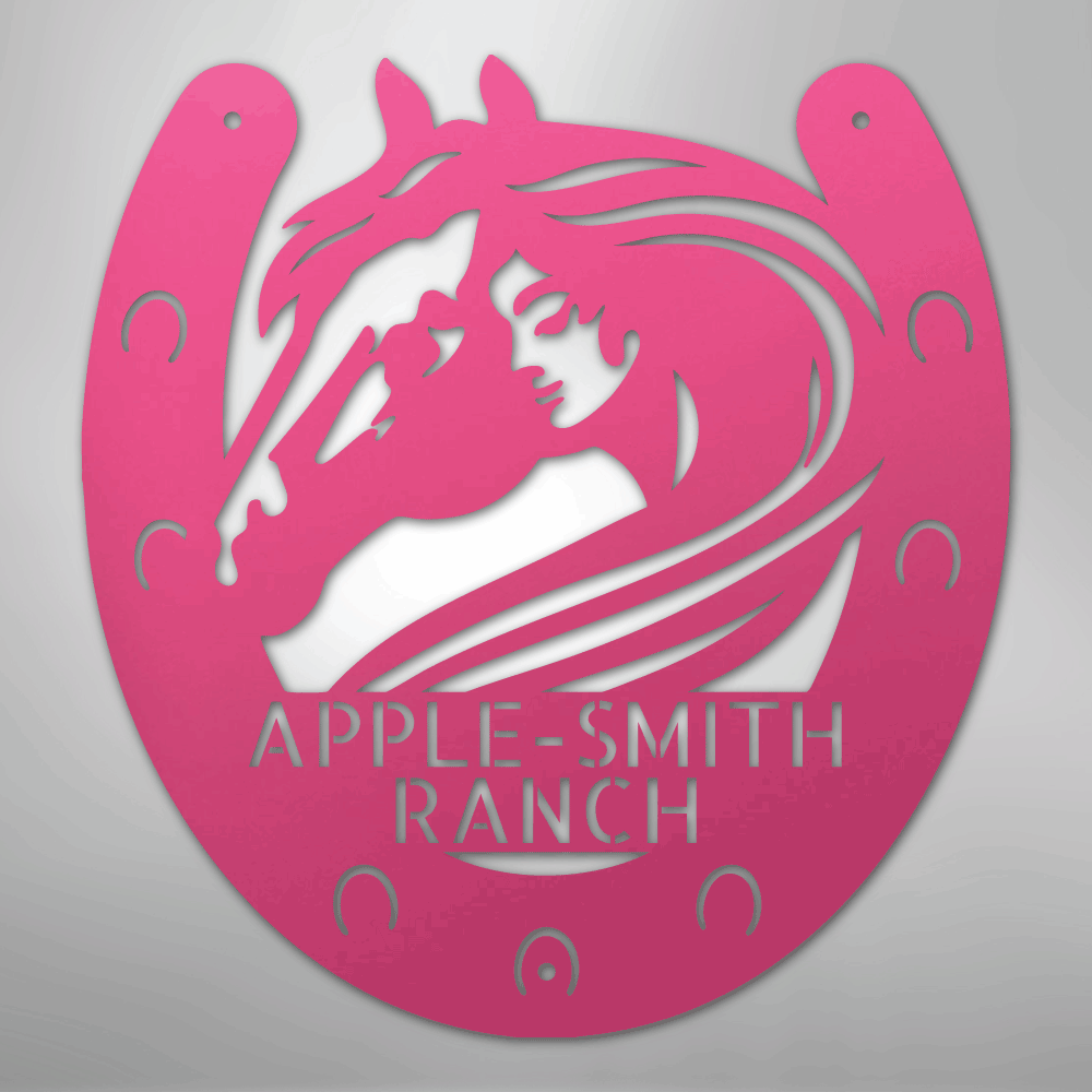 Horse Owner Monogram - Steel Sign