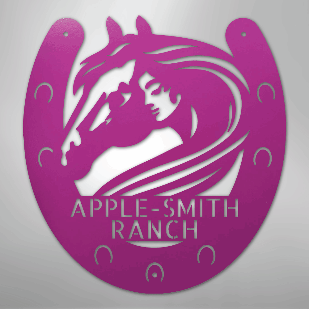 Horse Owner Monogram - Steel Sign