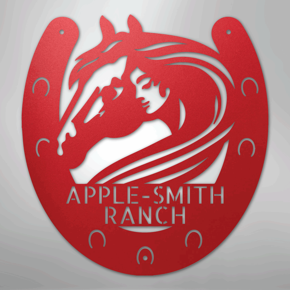Horse Owner Monogram - Steel Sign