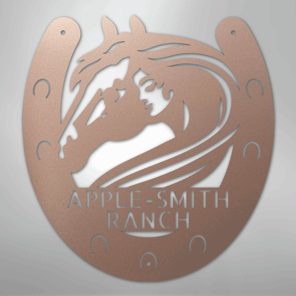 Horse Owner Monogram - Steel Sign