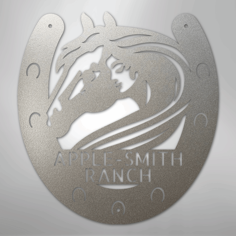 Horse Owner Monogram - Steel Sign