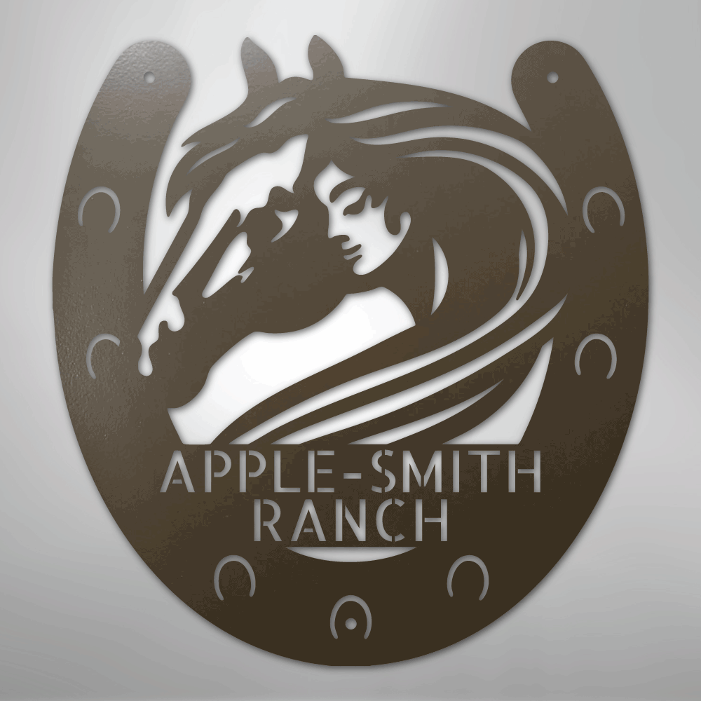 Horse Owner Monogram - Steel Sign
