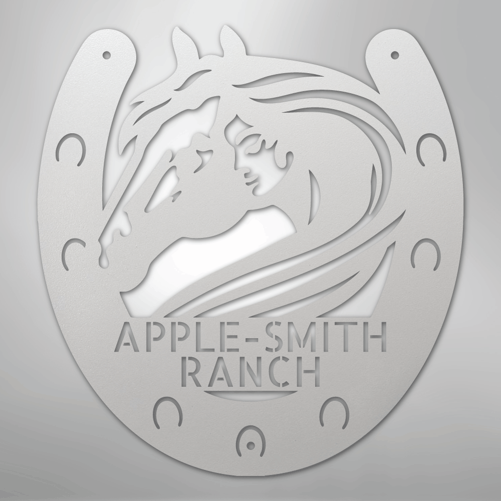 Horse Owner Monogram - Steel Sign