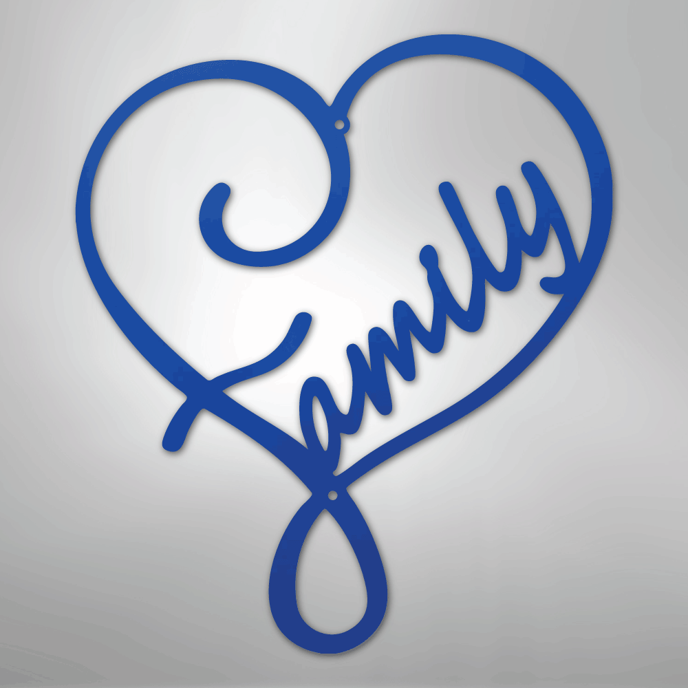 Family Love - Steel Sign
