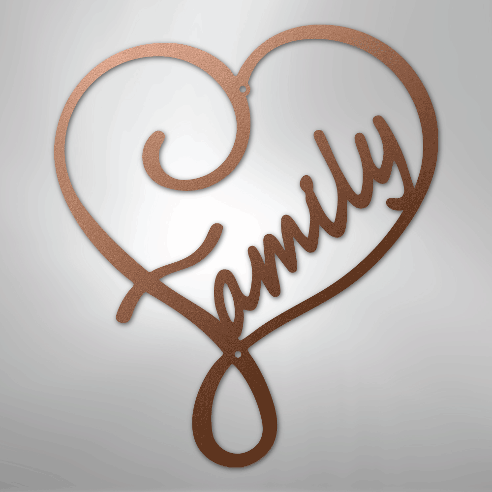 Family Love - Steel Sign