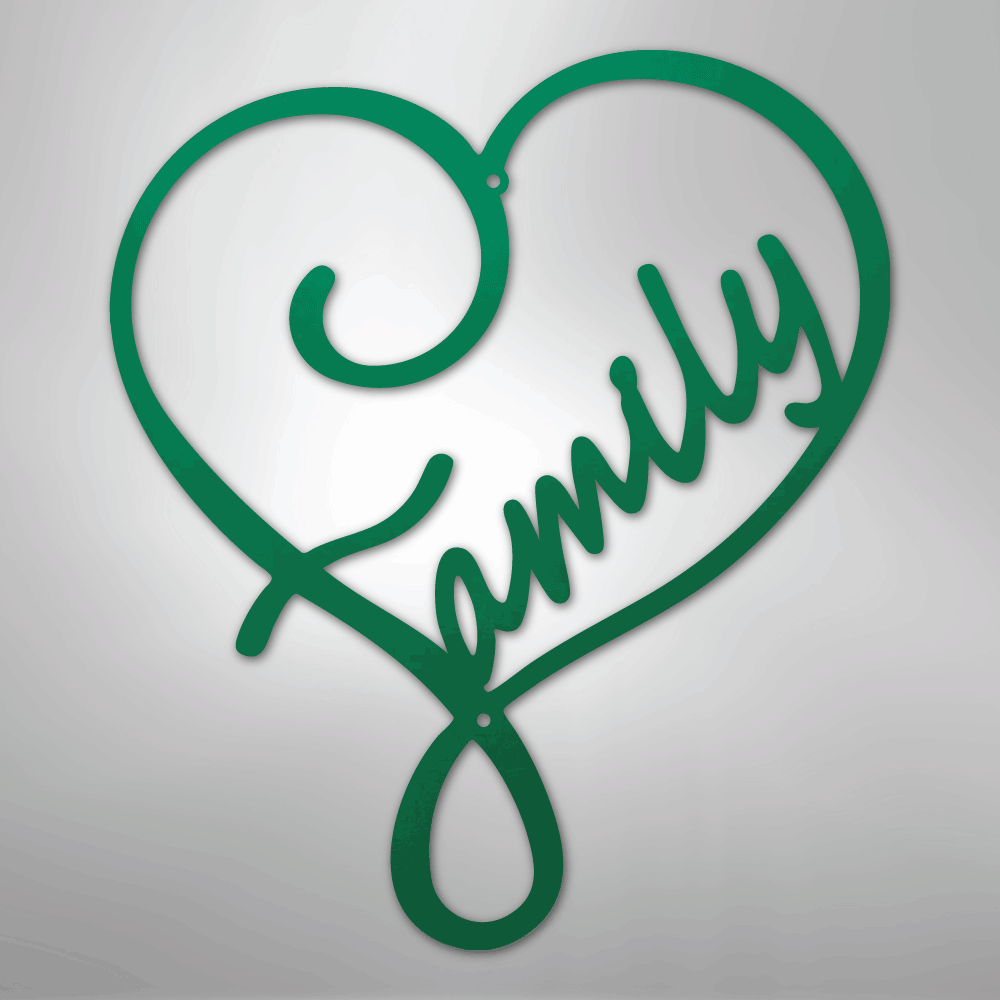 Family Love - Steel Sign