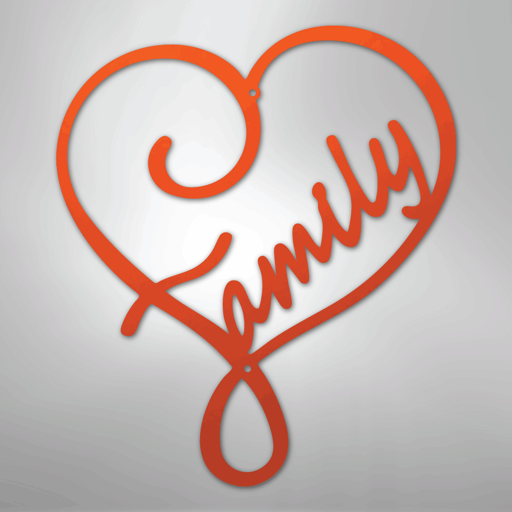 Family Love - Steel Sign