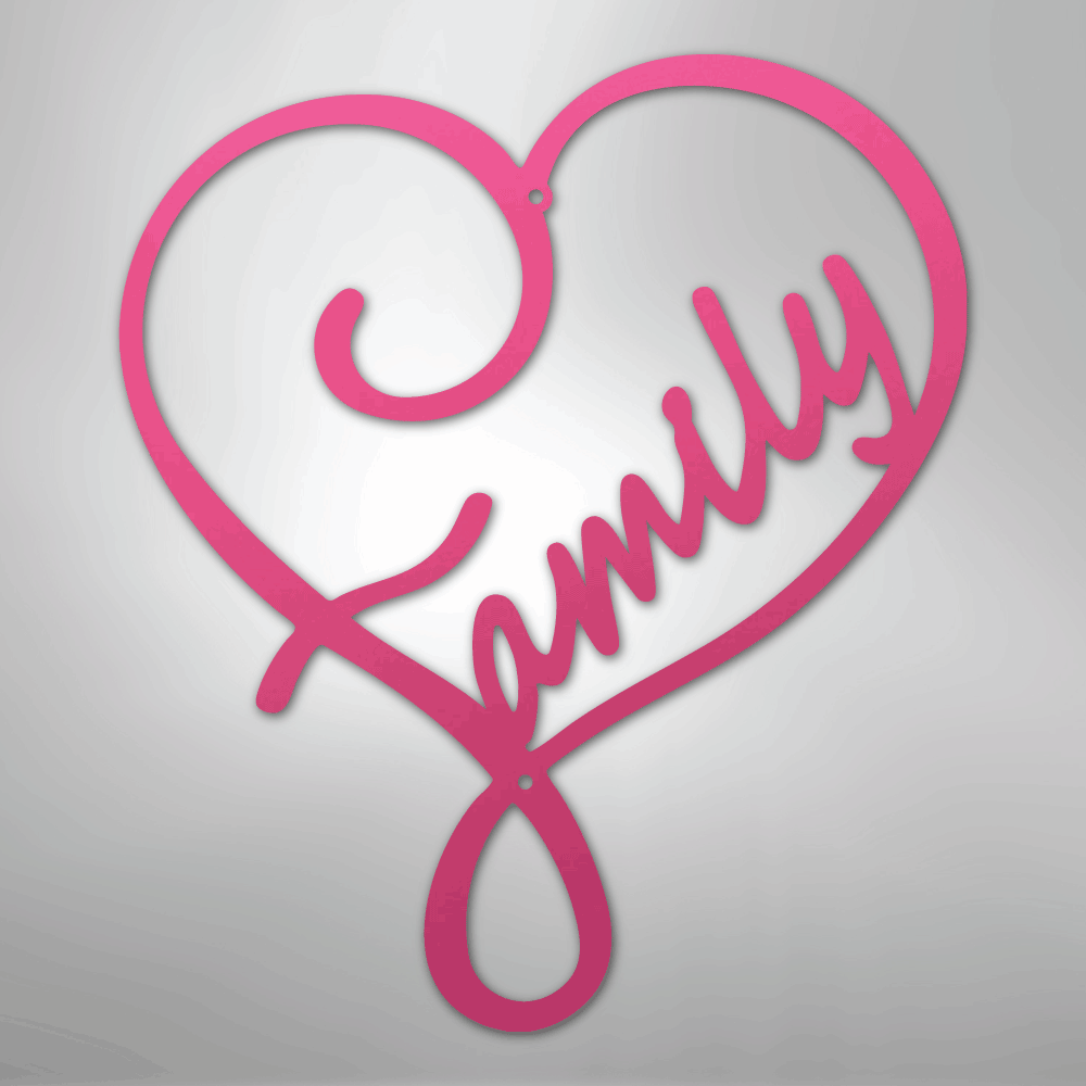 Family Love - Steel Sign