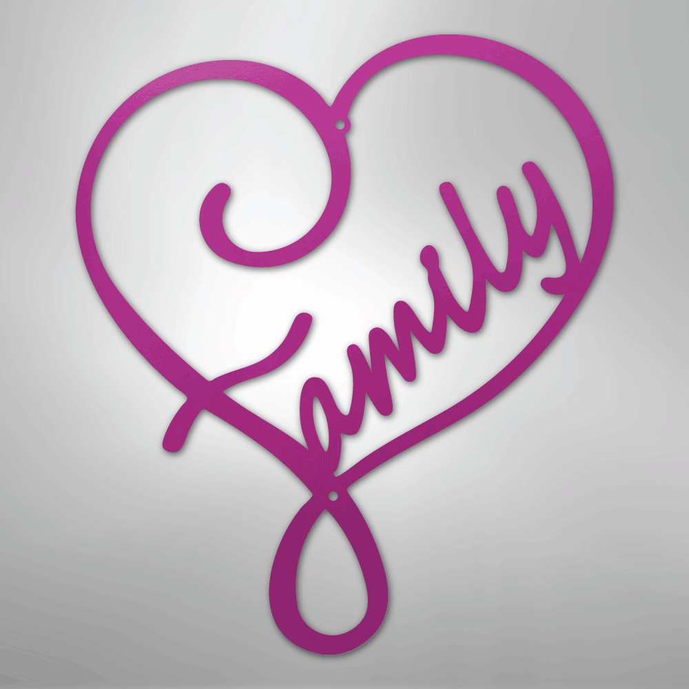 Family Love - Steel Sign