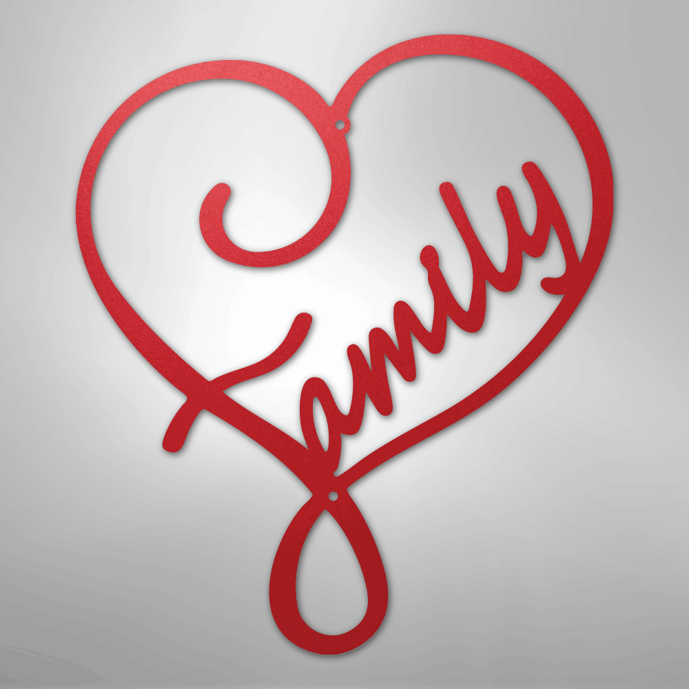 Family Love - Steel Sign