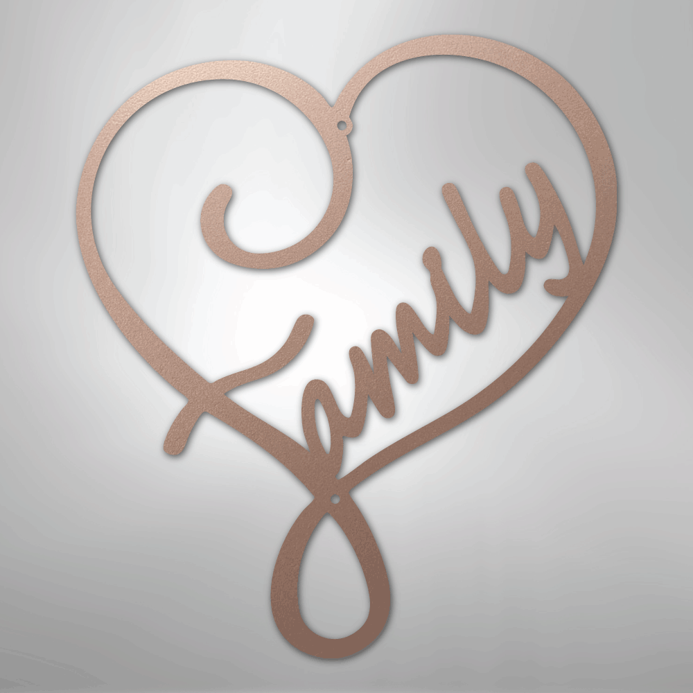 Family Love - Steel Sign