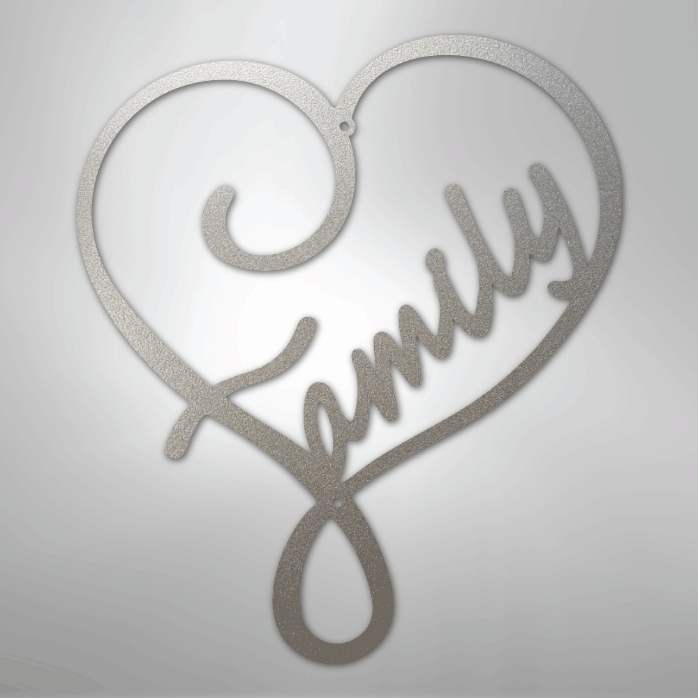 Family Love - Steel Sign