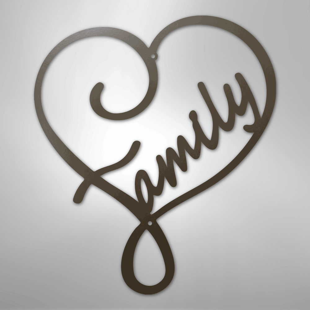 Family Love - Steel Sign
