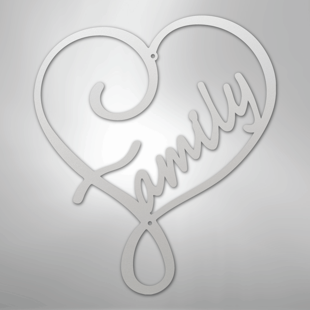 Family Love - Steel Sign