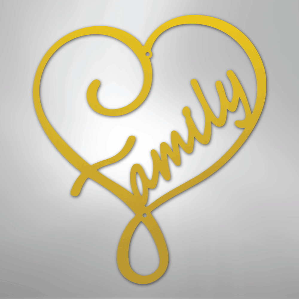 Family Love - Steel Sign