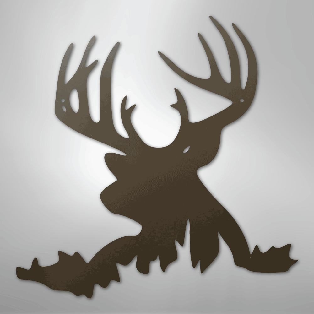 Deer Head - Steel Sign