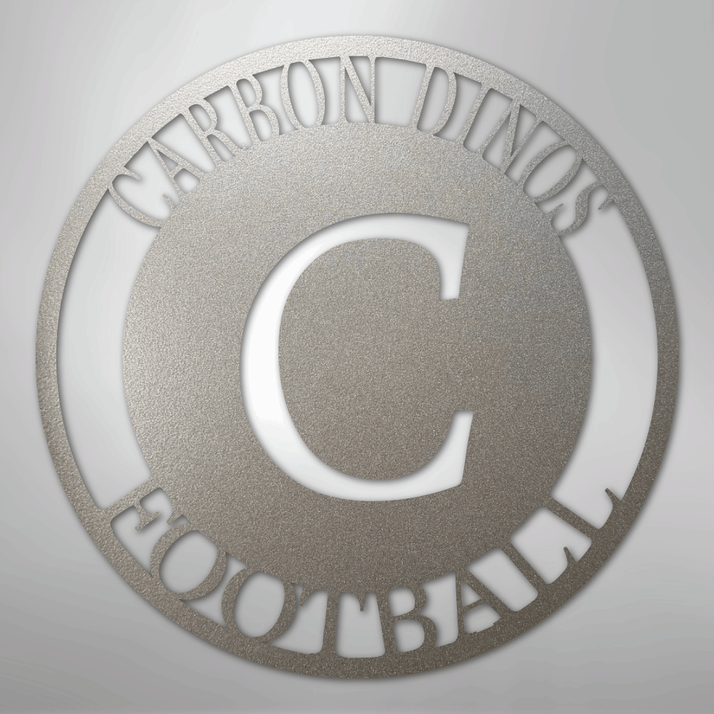 Initial Family Name - Steel Sign