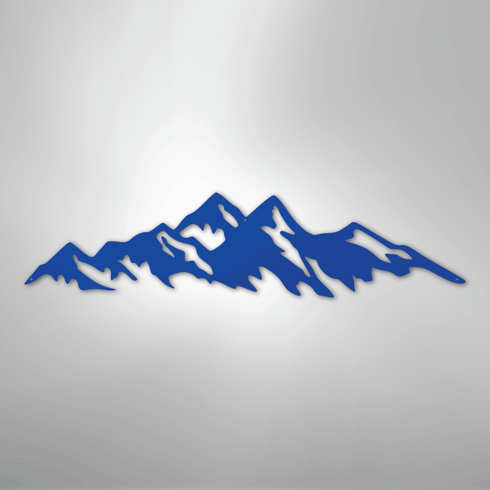 Mountain Ridge - Steel Sign