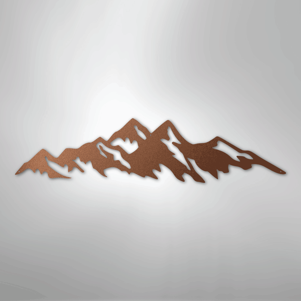 Mountain Ridge - Steel Sign