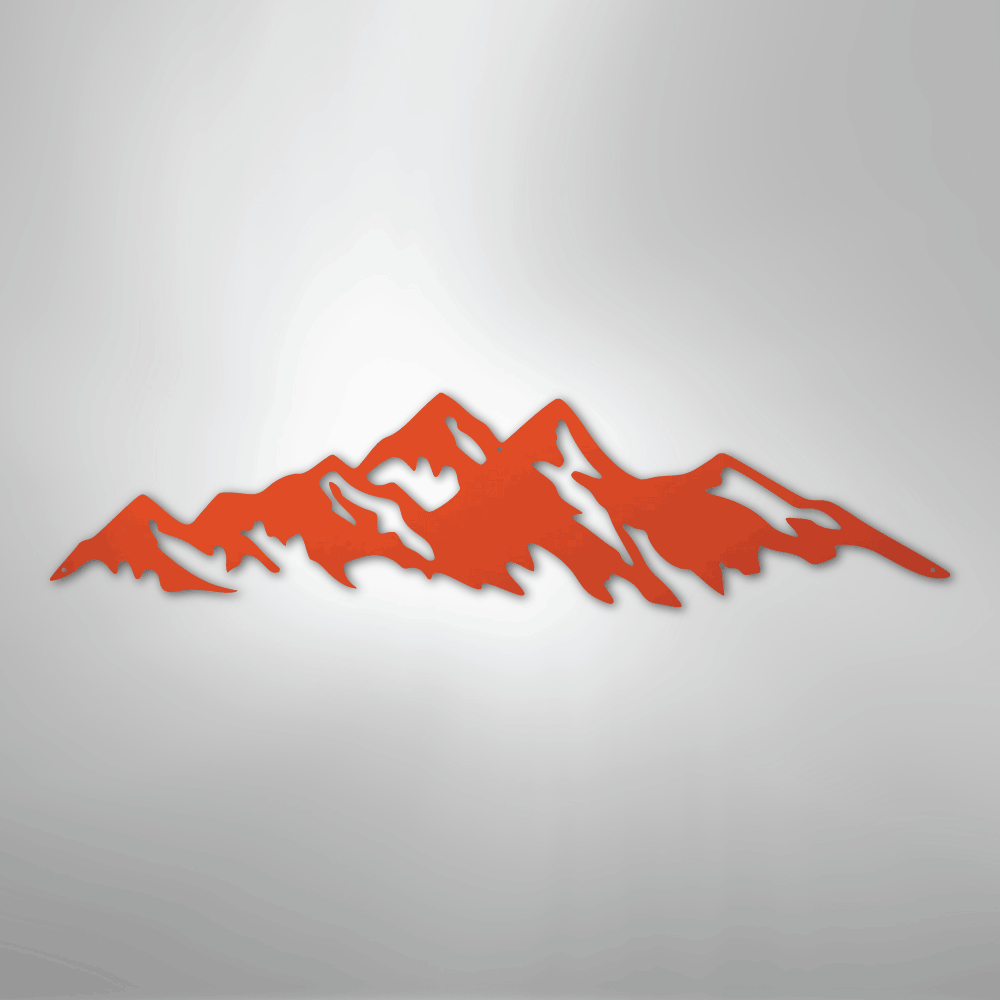 Mountain Ridge - Steel Sign