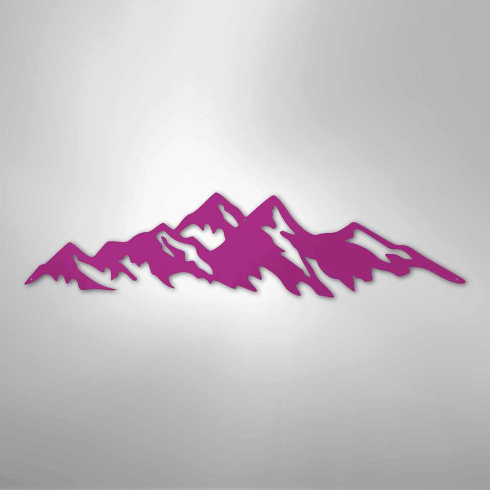 Mountain Ridge - Steel Sign