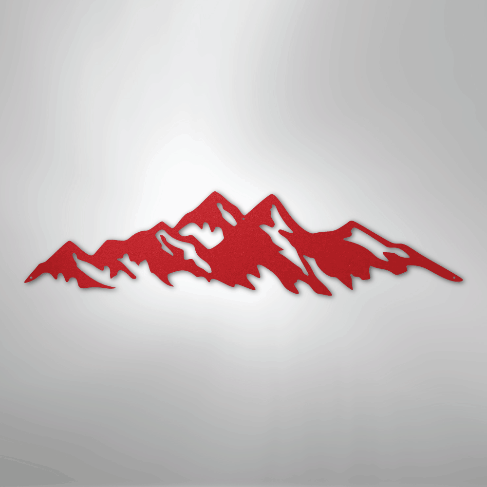 Mountain Ridge - Steel Sign