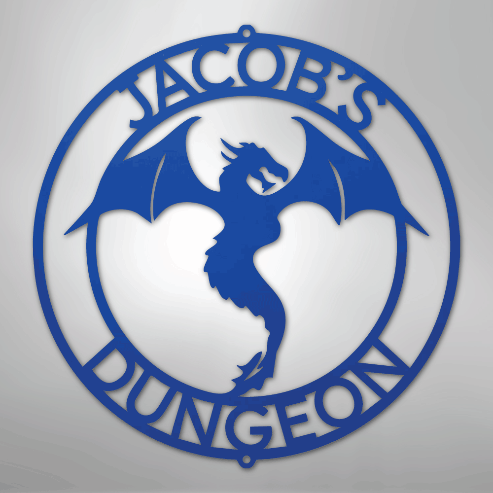 Dragon Ring Monogram - Steel Sign
