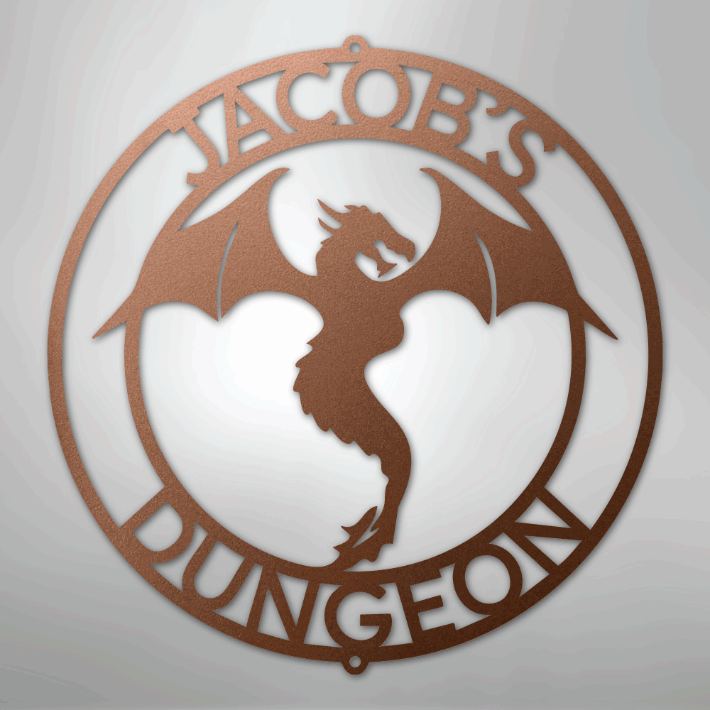 Dragon Ring Monogram - Steel Sign