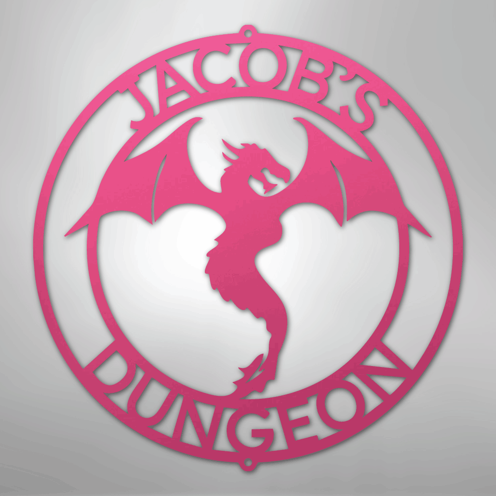 Dragon Ring Monogram - Steel Sign