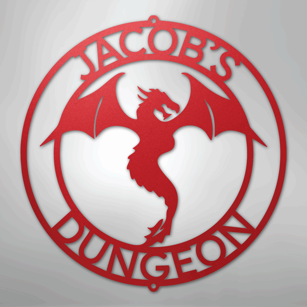 Dragon Ring Monogram - Steel Sign