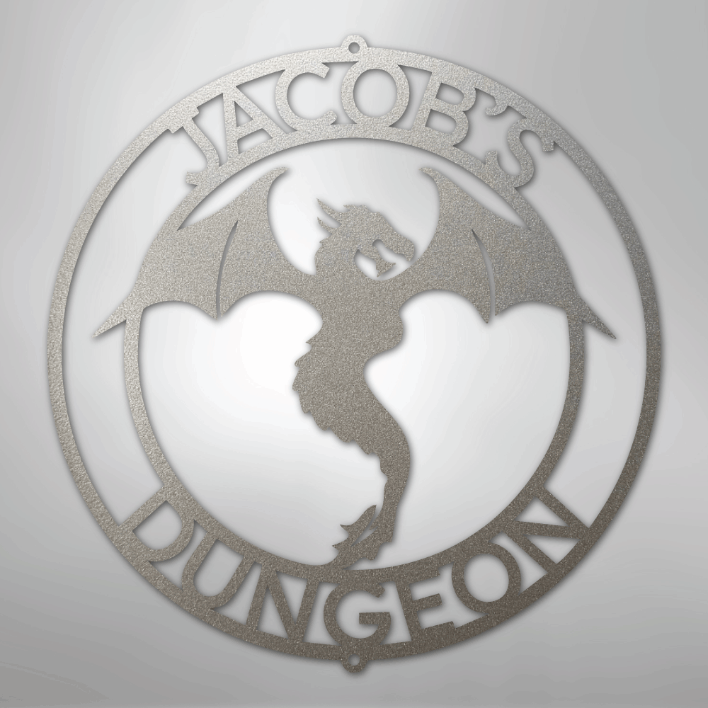 Dragon Ring Monogram - Steel Sign