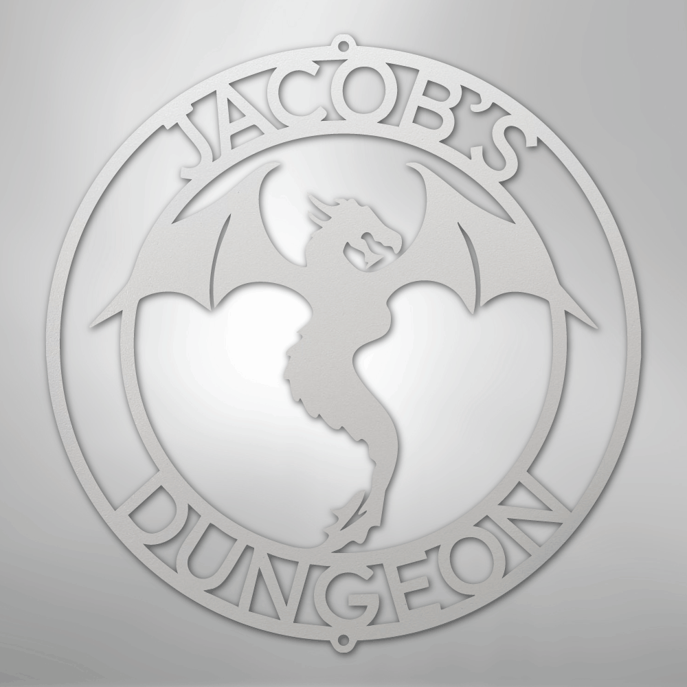 Dragon Ring Monogram - Steel Sign