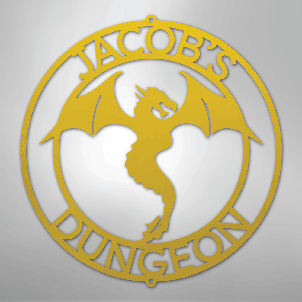 Dragon Ring Monogram - Steel Sign