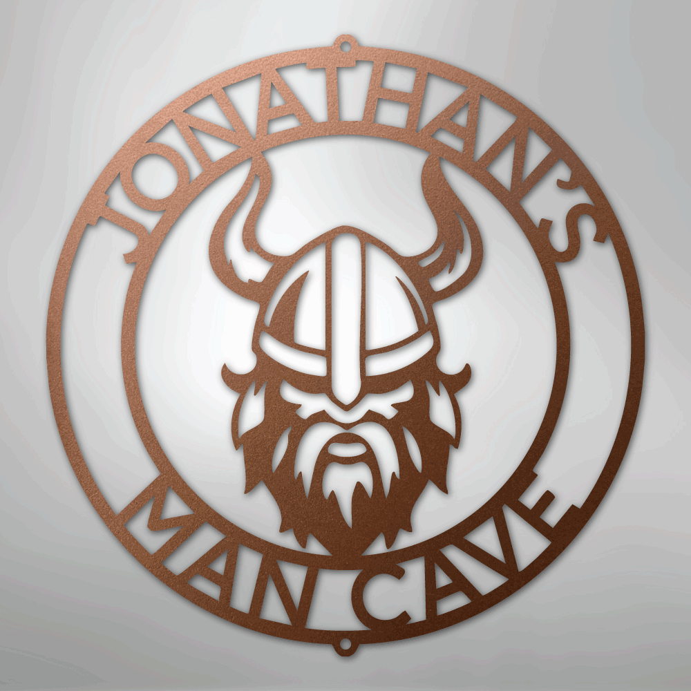 Viking Ring Monogram - Steel Sign