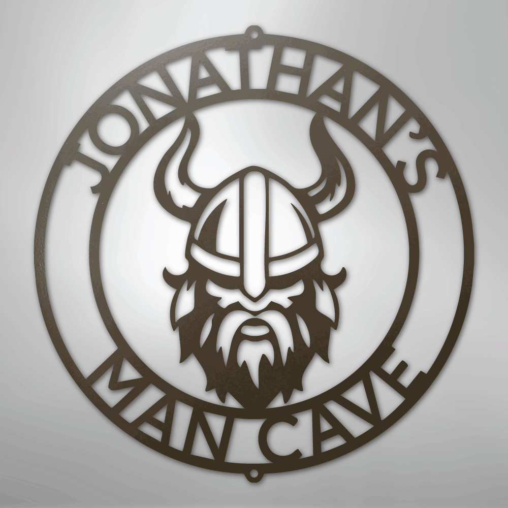 Viking Ring Monogram - Steel Sign