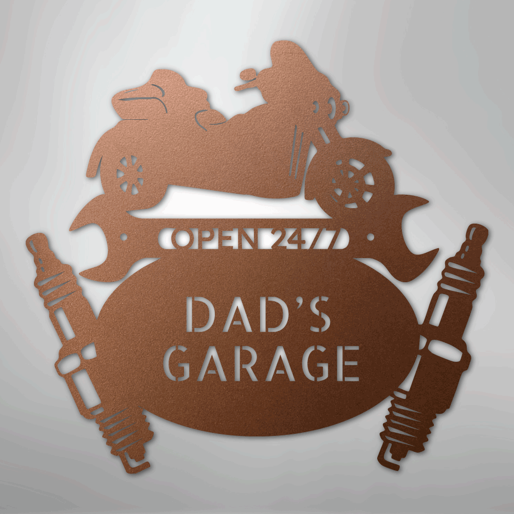 Trike Mechanic Monogram - Steel Sign