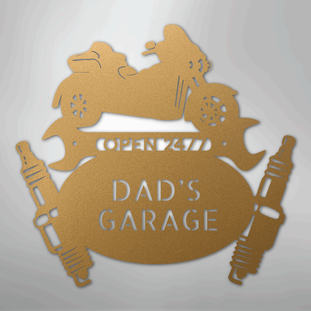 Trike Mechanic Monogram - Steel Sign