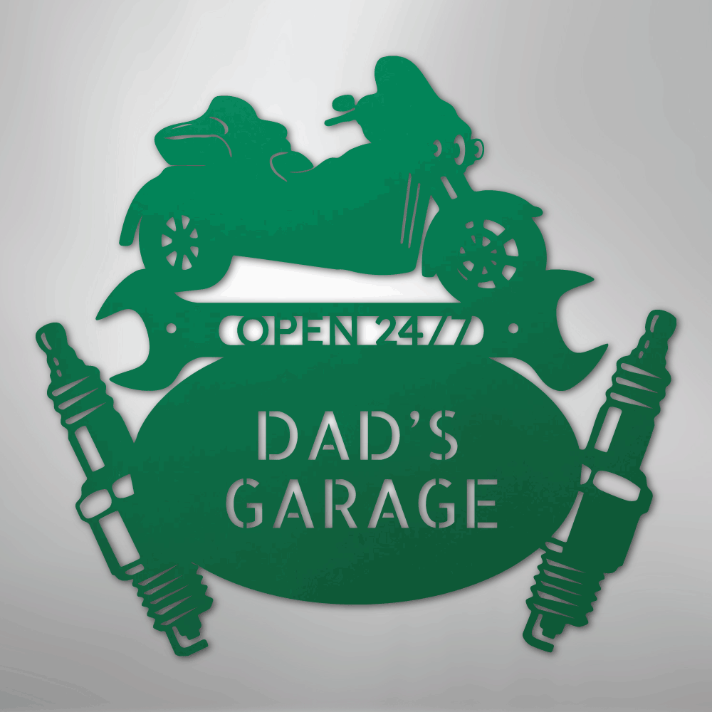 Trike Mechanic Monogram - Steel Sign