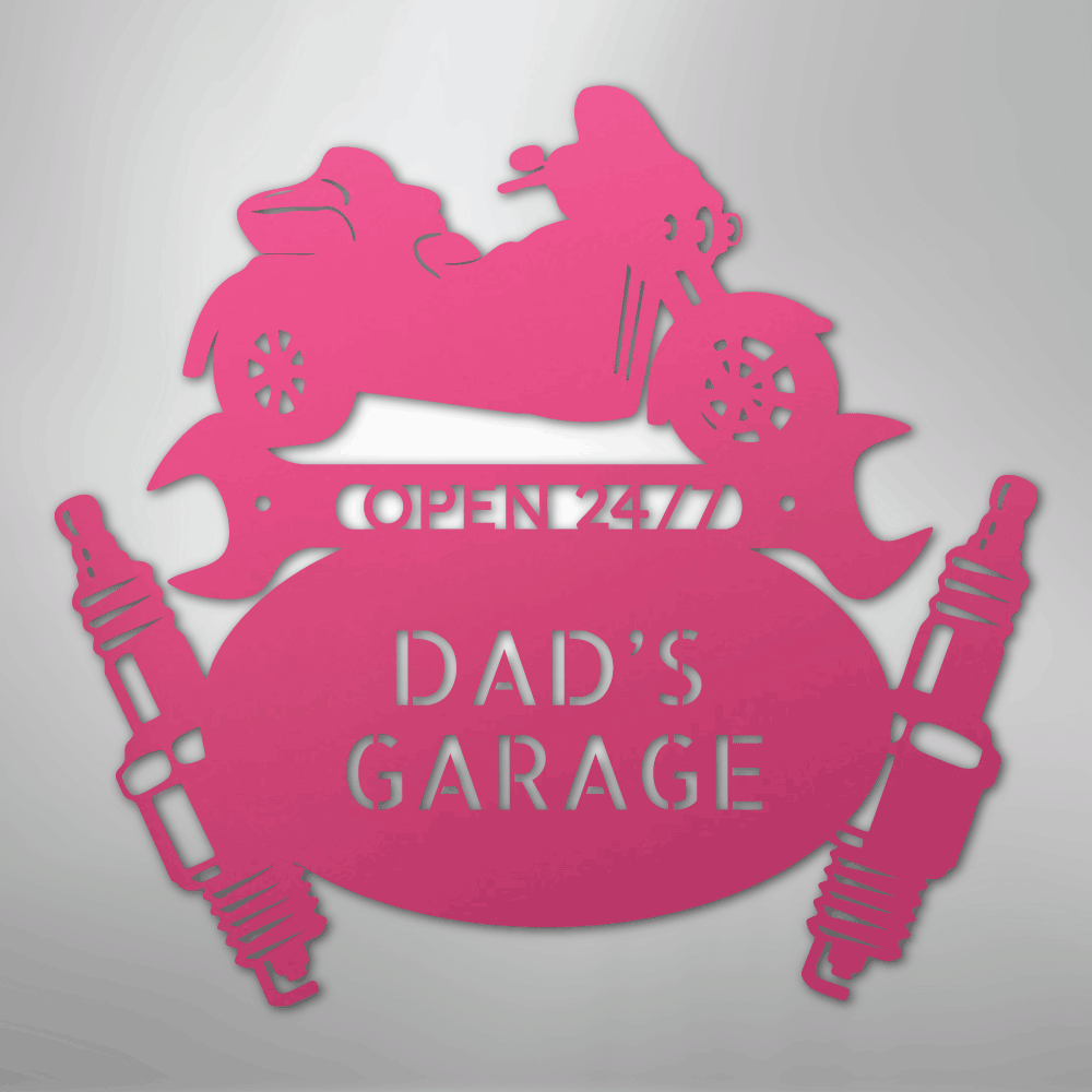 Trike Mechanic Monogram - Steel Sign