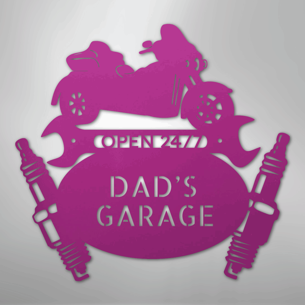 Trike Mechanic Monogram - Steel Sign