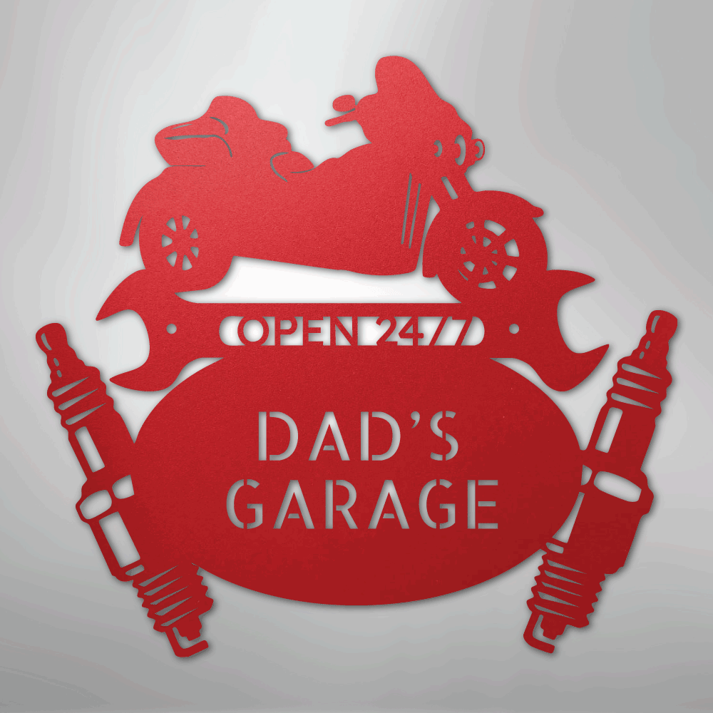 Trike Mechanic Monogram - Steel Sign