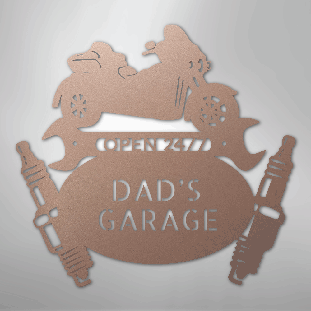 Trike Mechanic Monogram - Steel Sign