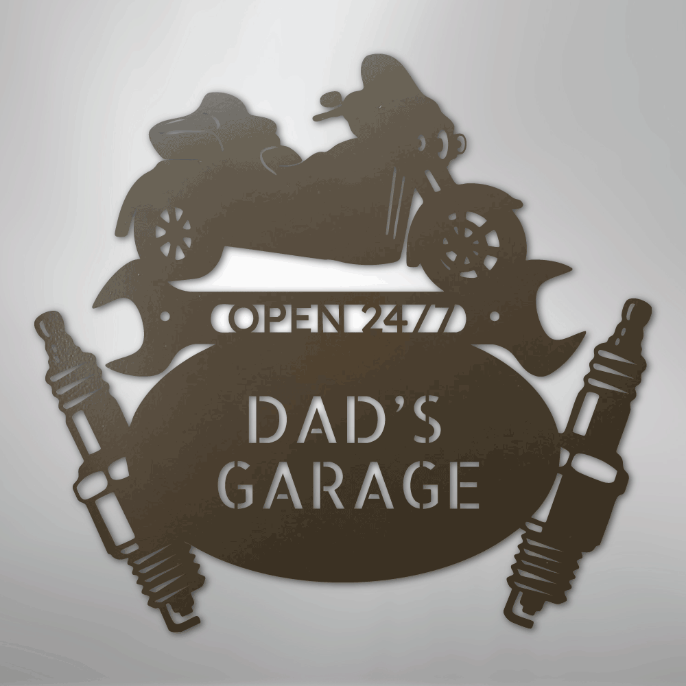 Trike Mechanic Monogram - Steel Sign