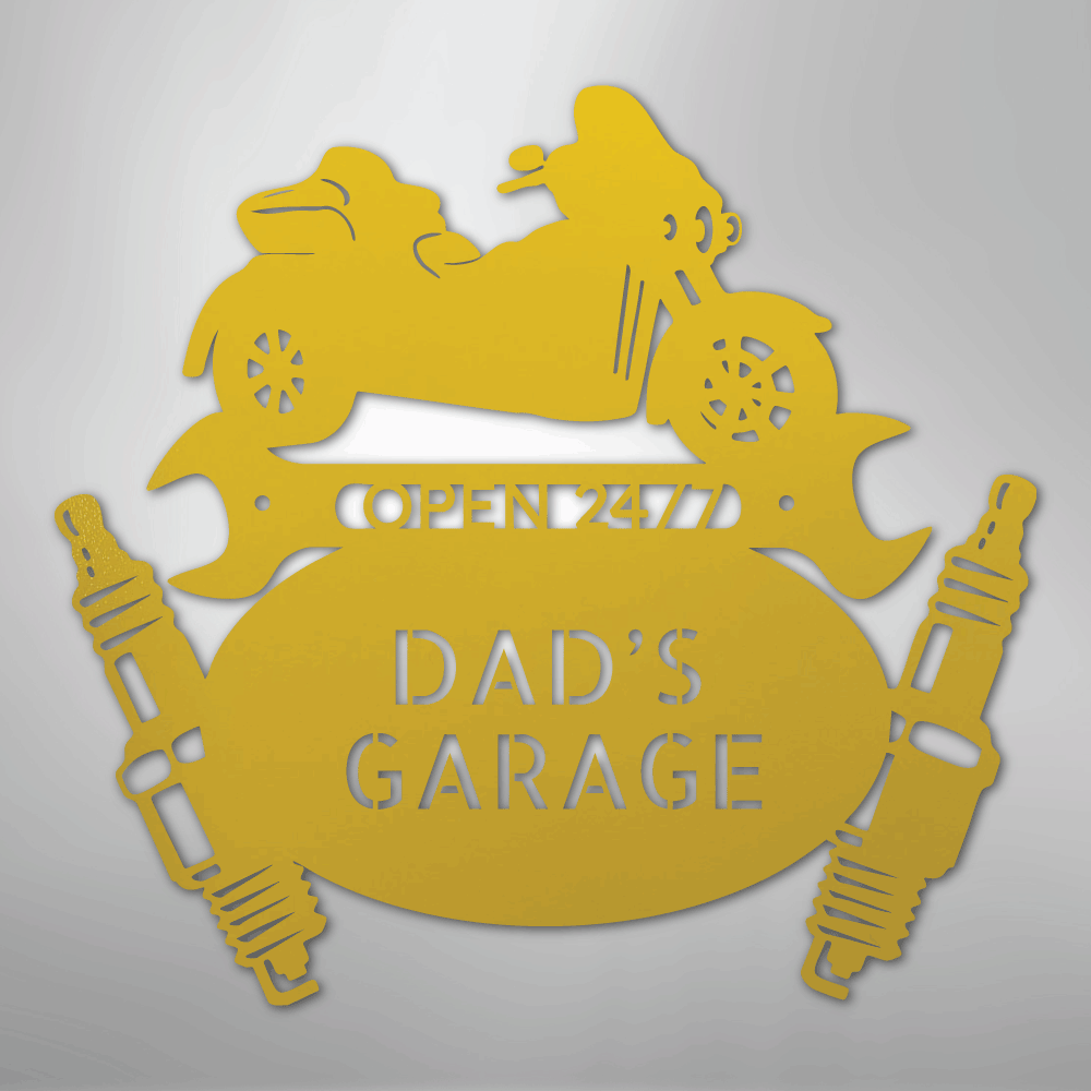 Trike Mechanic Monogram - Steel Sign