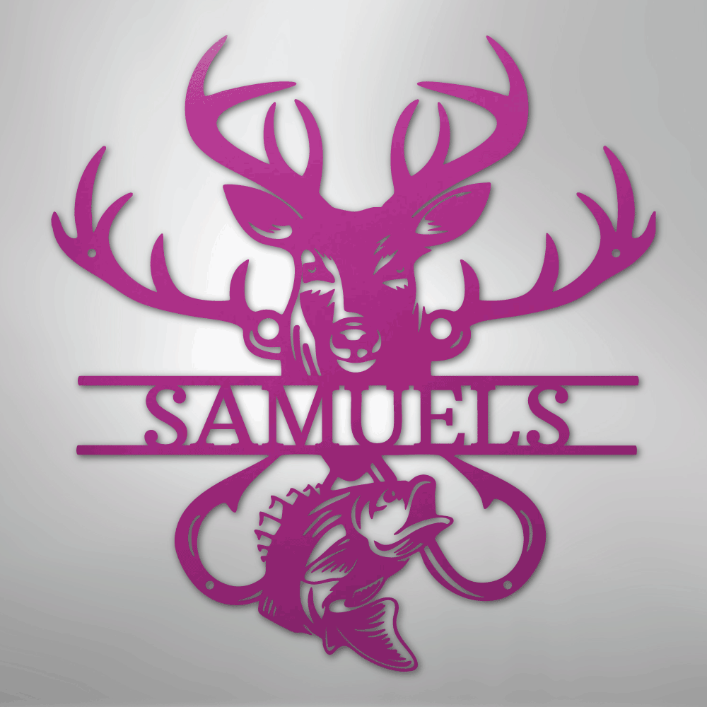 Outdoorsman Monogram - Steel Sign