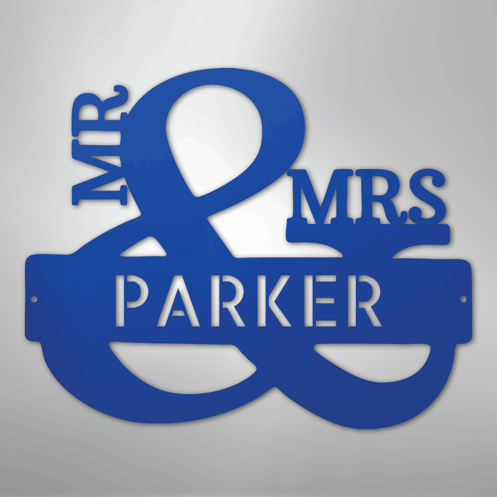 Couples Monogram - Steel Sign