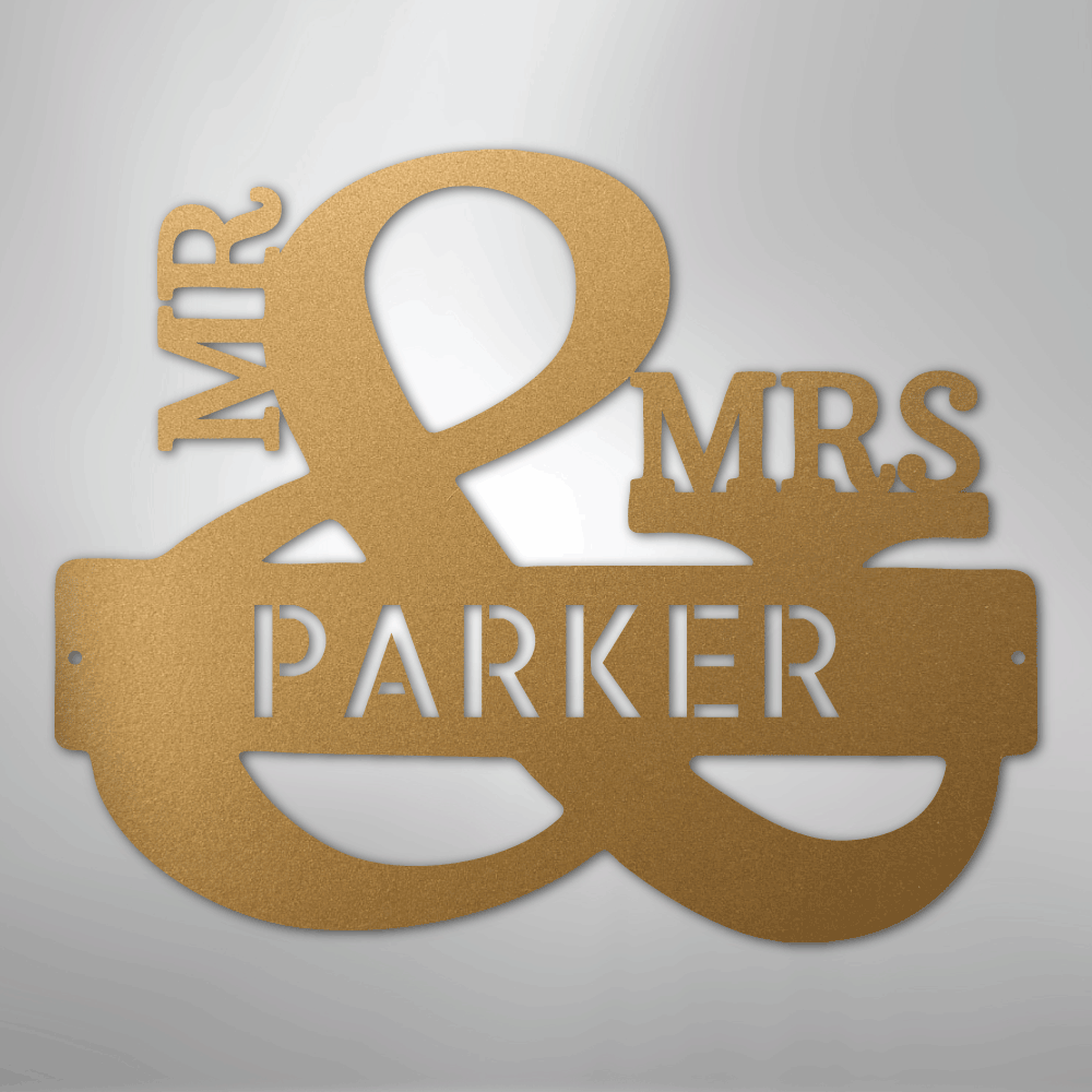 Couples Monogram - Steel Sign