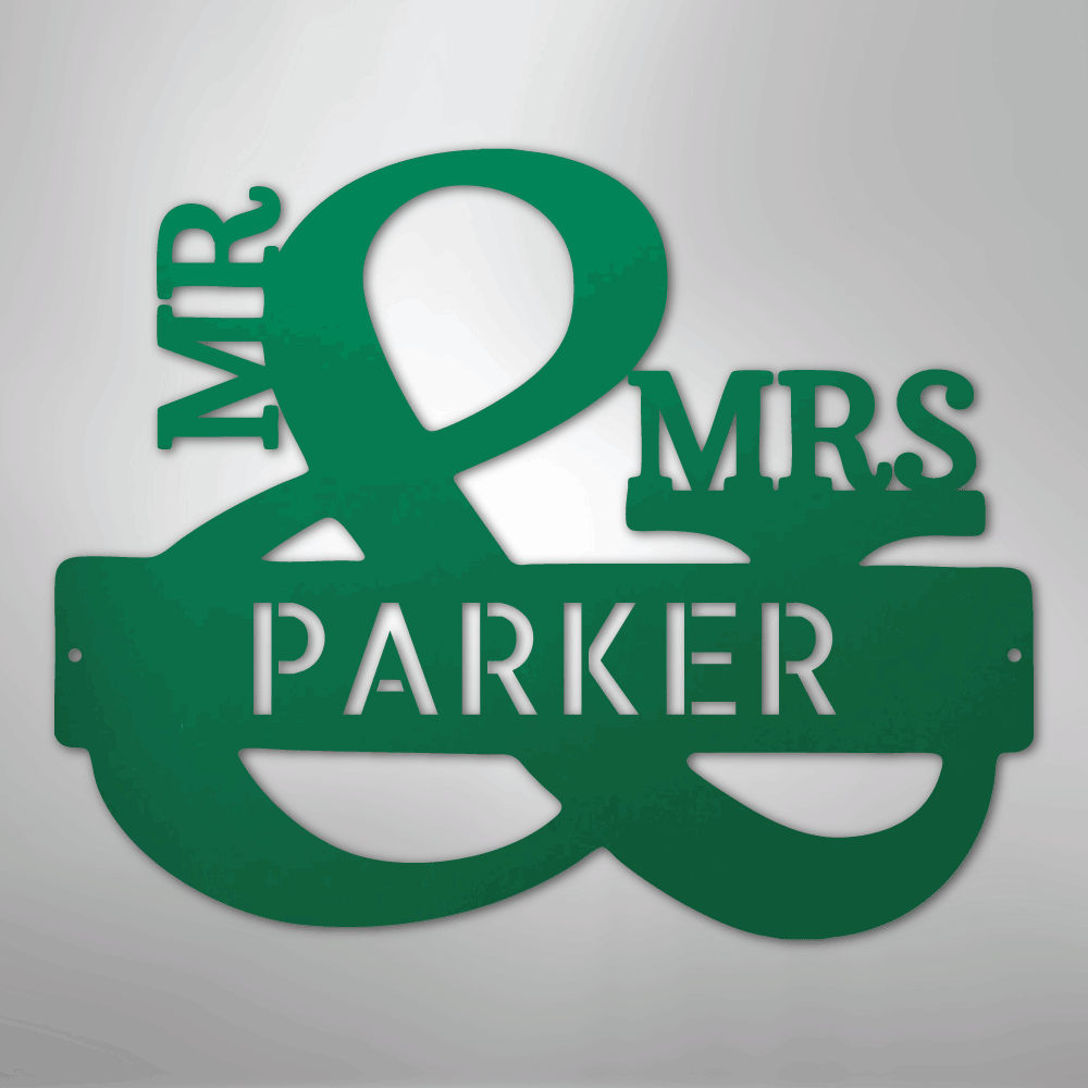 Couples Monogram - Steel Sign