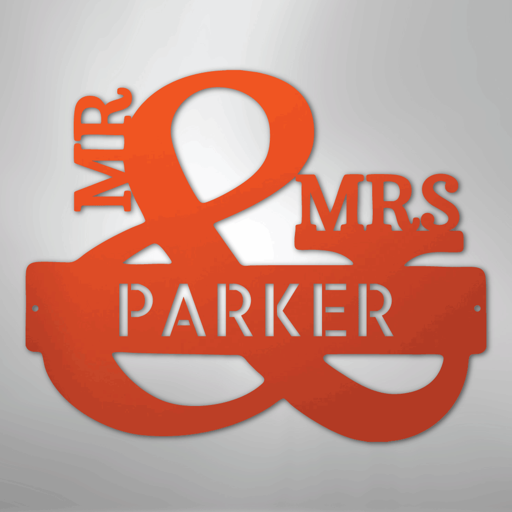 Couples Monogram - Steel Sign