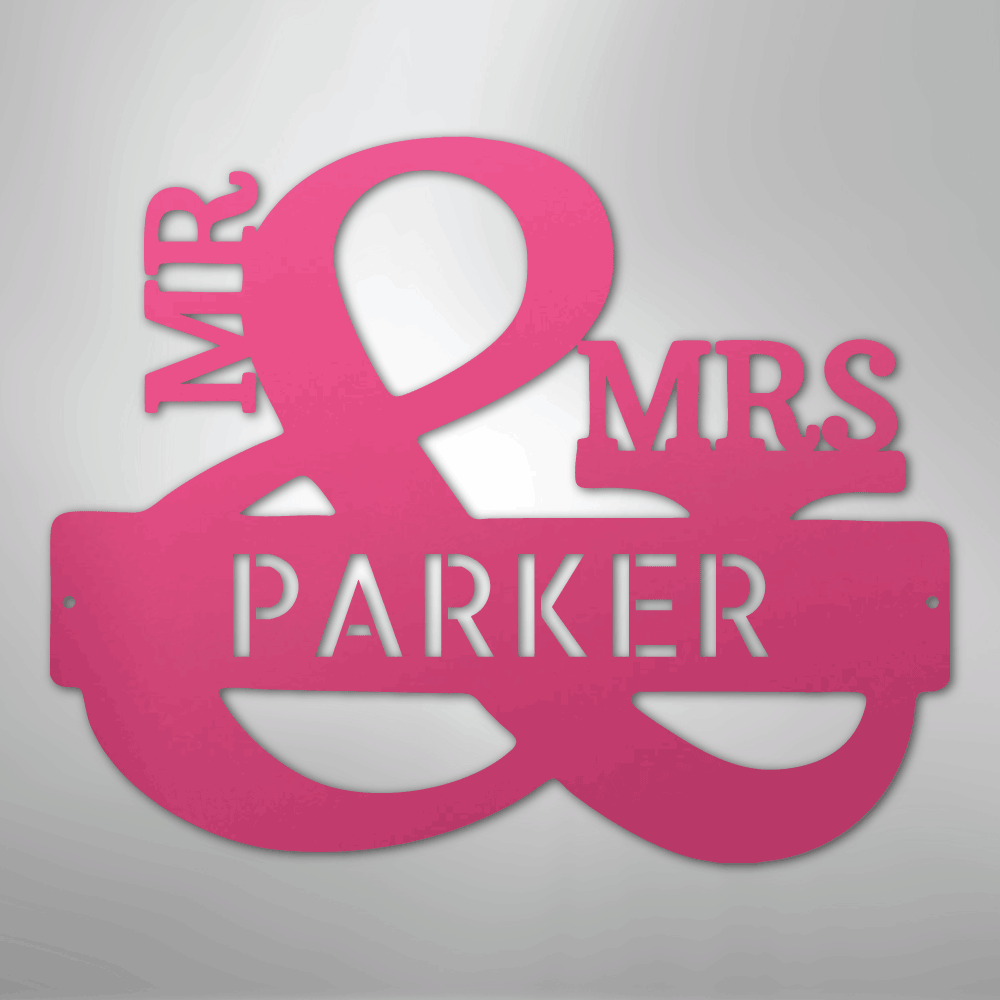 Couples Monogram - Steel Sign